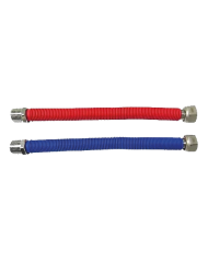 KIT TUBOS CORRUG. INOX-PVC EXT. 25 A 50CM.1/2"HEHI